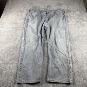 Levis 569 Loose Straight Fit Jeans Mens 42x25.5 Gray Mid Rise